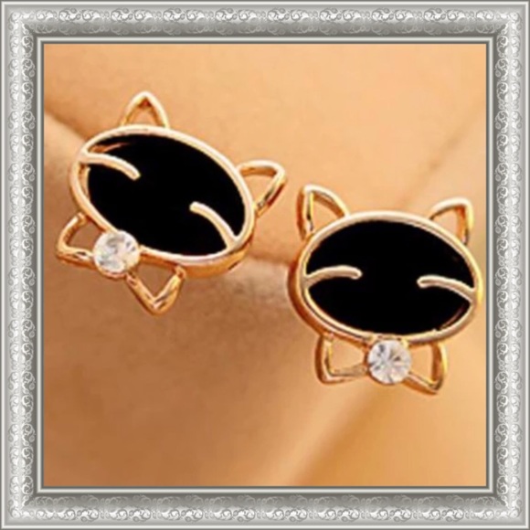 1X HP Kitty Cat Earrings - Picture 6 of 8